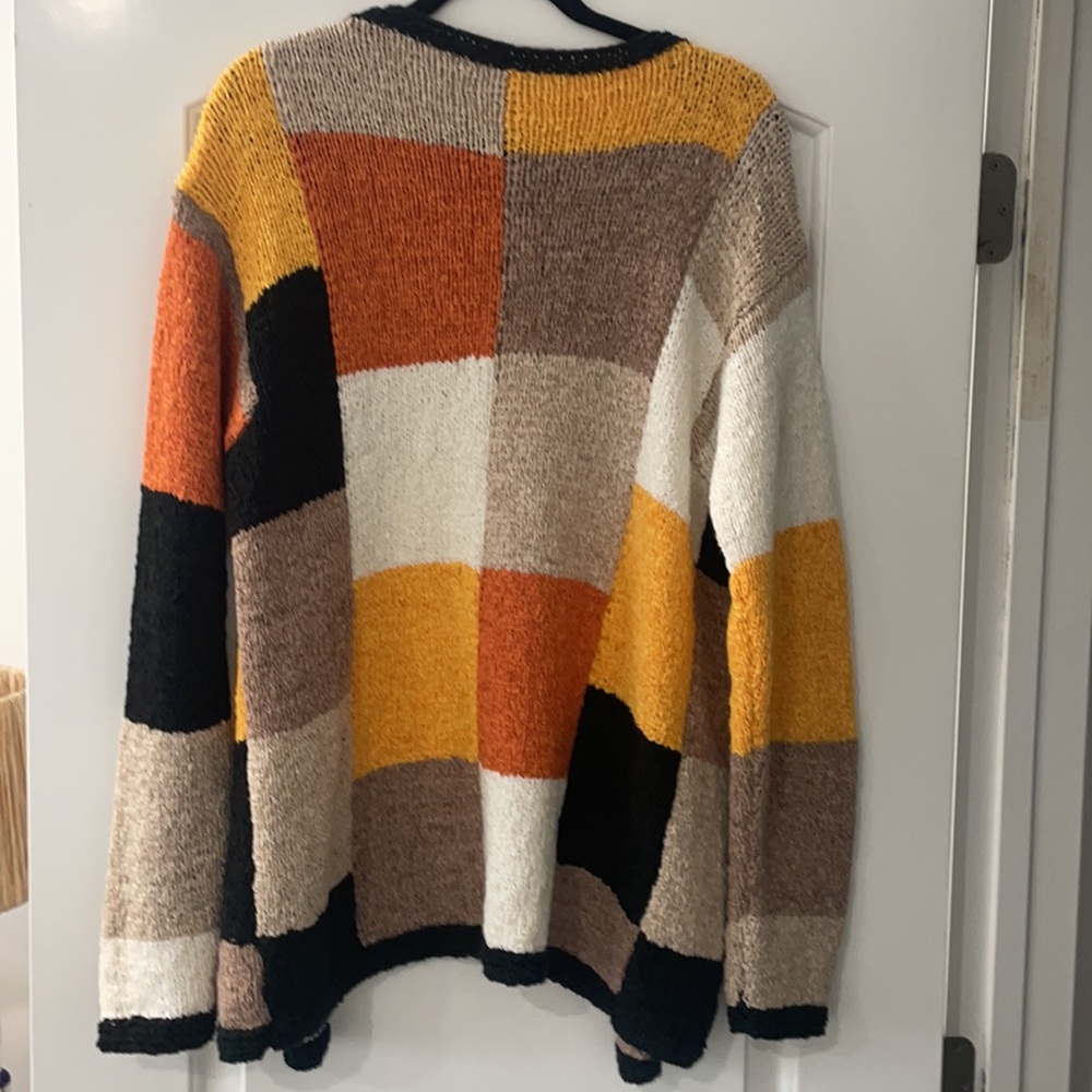 Stunning Patchwork Hand Stitched Long Cardigan - image 2